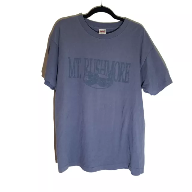 Camiseta Gráfica Vintage De Punto Único Mt Rushmore Hecha en EE. UU. Yunque Para Hombre XL