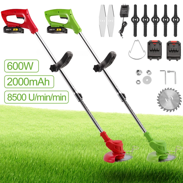 Decespugliatore Elettrico A Batteria 84V JonesHouseDeco - 2 Batterie 2,5Ah Incluse, Taglio 35-40cm | Ideale Per Giardino - Foto 4