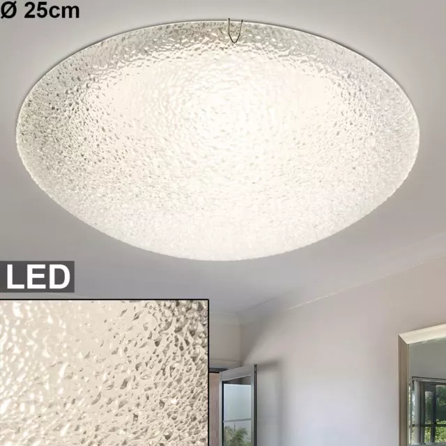 Luxus LED Lampe De Plafond Chrome Verre Lampe Chambre-Salon Éclairage Rond