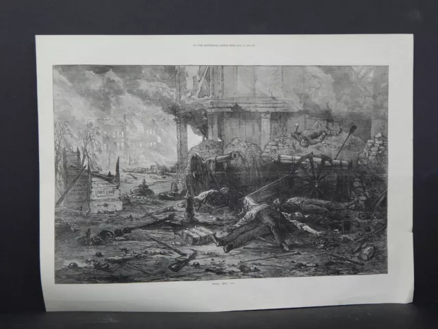 Illustrated London News Double-Page AA#11-Paris, May, 1871