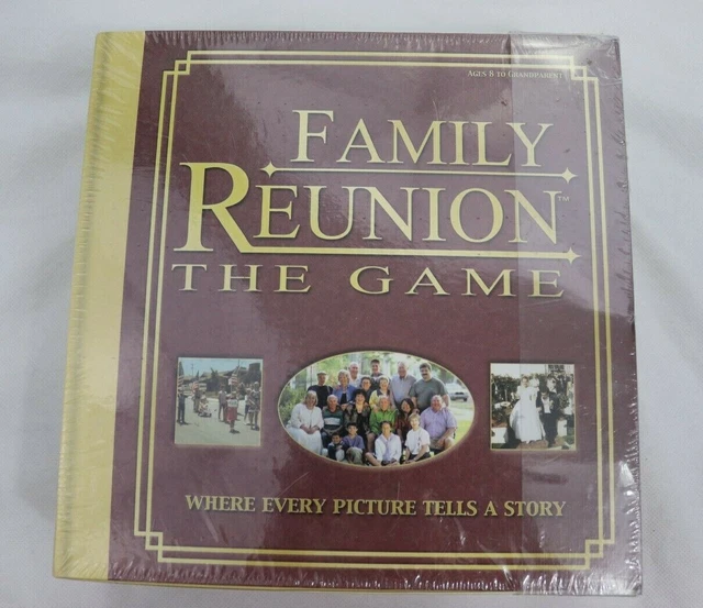 FAMILY REUNION BOARD Game Where Every Picture Tells A Story Age 8+ Kids