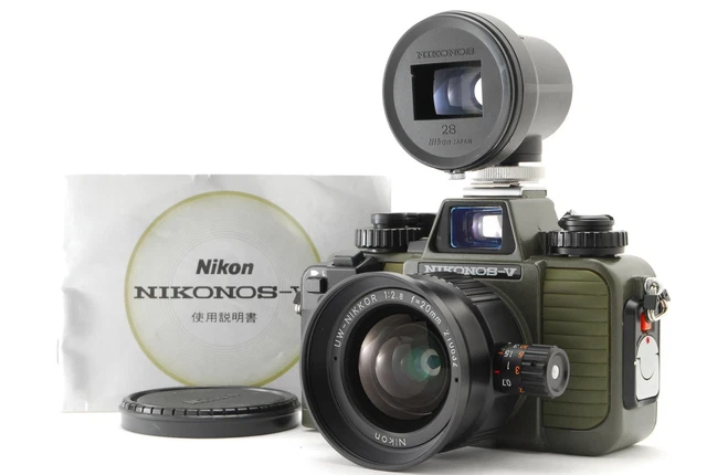 NIKON NIKONOS V Green w/ UW-Nikkor 20mm f/2.8 + Finder 