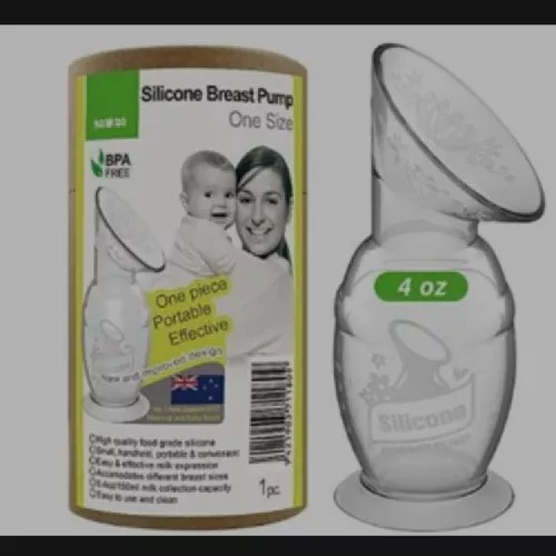 haakaa Manual Silicone Breast Pump Hands free 100ml 4oz Gen2 BPA easy use clean
