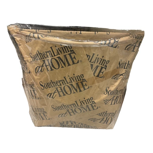Southern Living at Home Pressed Tin Flower Bucket White Factory Sealed 40046