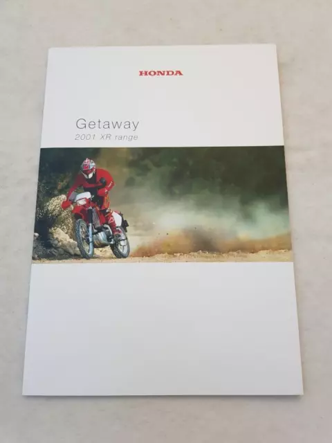 HONDA GETAWAY XR RANGE Motorcycle Sales Brochure NOV 2000 #MCB0009 XR70R, QR50R