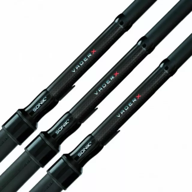 3 x Sonik Vader X Carp Rod Rods 10ft 12ft Or 13ft  2.75lb 3lb 3.25lb 3.5lb NEW