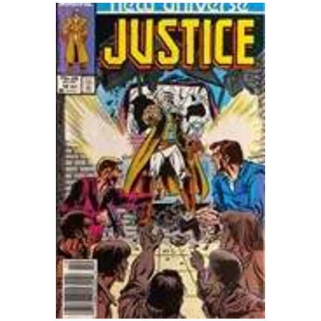Justice (1986 series) #12 Newsstand in Very Fine + condition. Marvel comics [s.