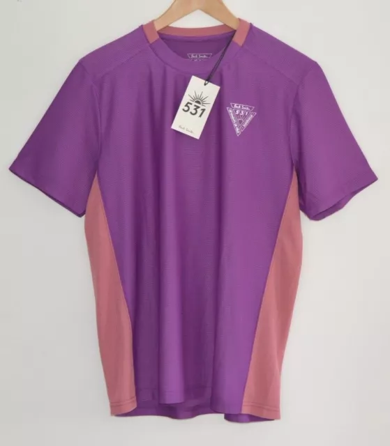 PAUL SMITH 531 purple cycling base layer jersey t-shirt tshirt top bike LARGE