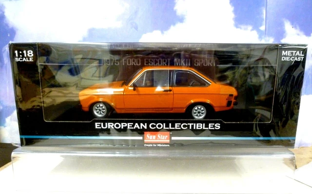 Ford Escort MKII 1600 1975 Sport Vert 1:18 Échelle Sun Star 4619