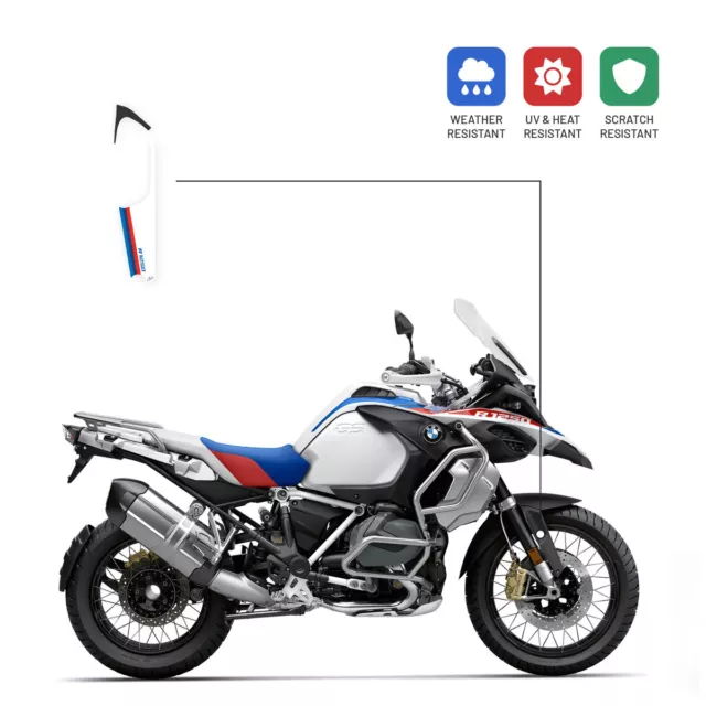 Adhésifs 3D Bottes Tige Blanc Rouge Bleu pour BMW R 1250 GS Te Adv Rally 2