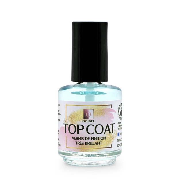 Ocibel France - Vernis de Finition Top Coat Très Brillant - 15 ml Manucure Ongle