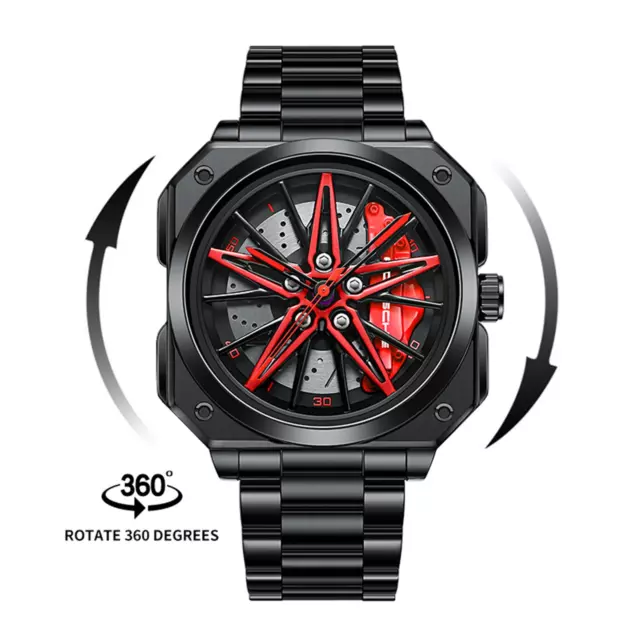 Babusar Carrera 911 - Spinning - 3D Wheel Watch