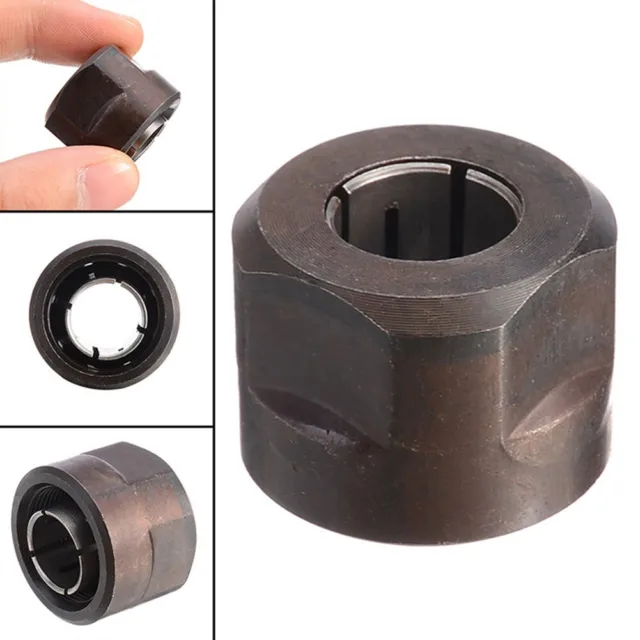 Collet Nut 1/2" Replacement 22.5*27mm Plunge Router Hardness Practical