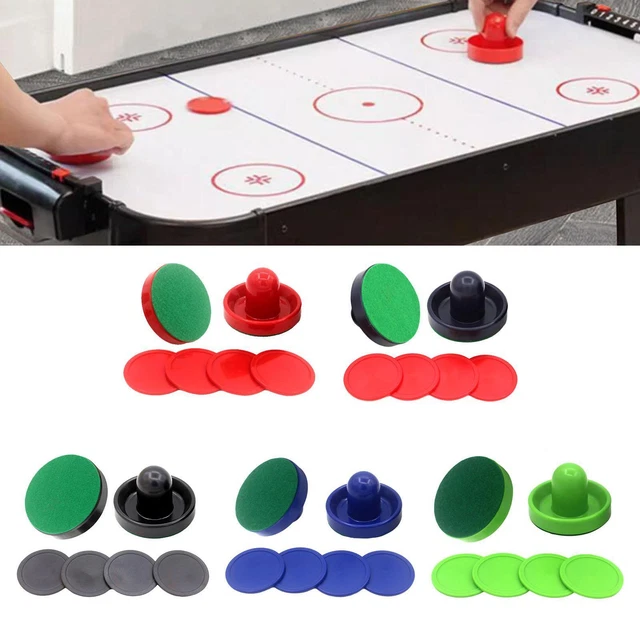 Poussoirs Et Rondelles Pour Baby-foot Hockey Sur Air (air Hockey) - Lot De 4 - Plastique - 6cm