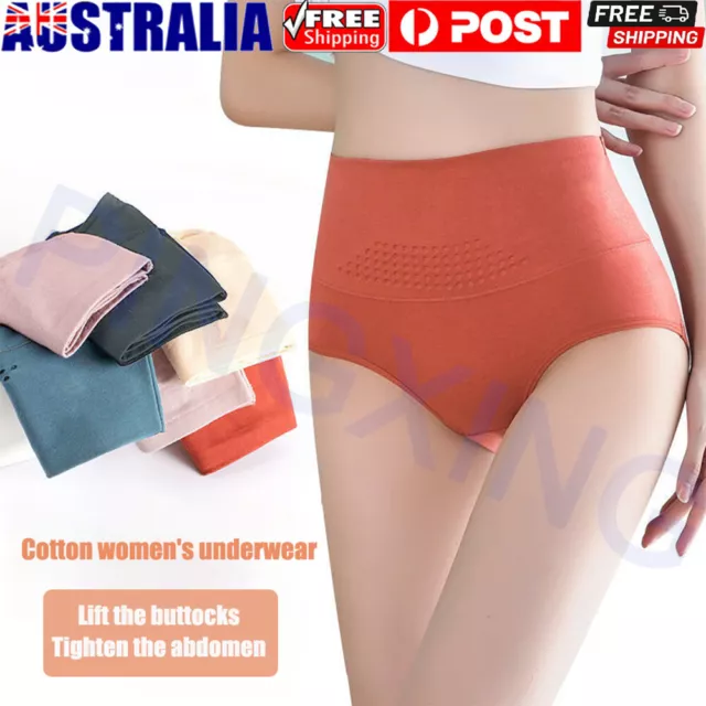 WOMEN COTTON WAIST Underwear Solid Color Full Coverage Panties $15.66 -  PicClick AU