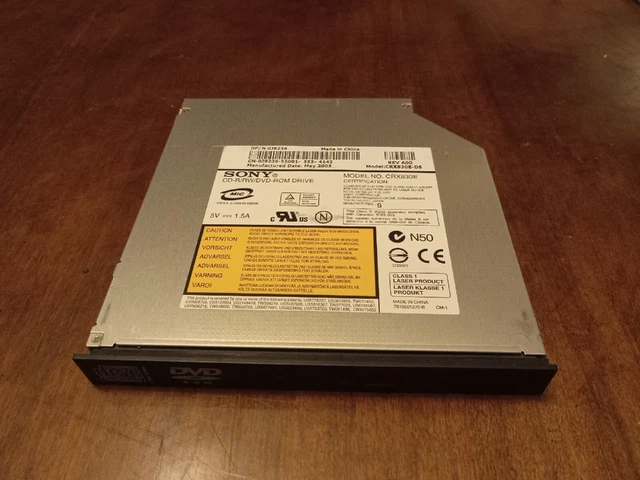 LAPTOP PART:Dell Inspiron 2200 Sony DVD Rom CD CDRom R/W Internal Drive Rewritab