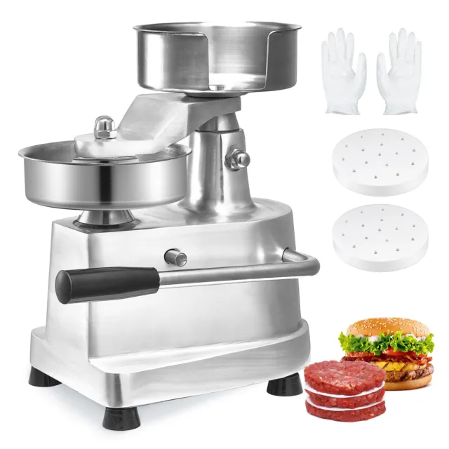 VEVOR 5" Commercial Burger Patty Maker Hamburger Meat Press Forming Machine