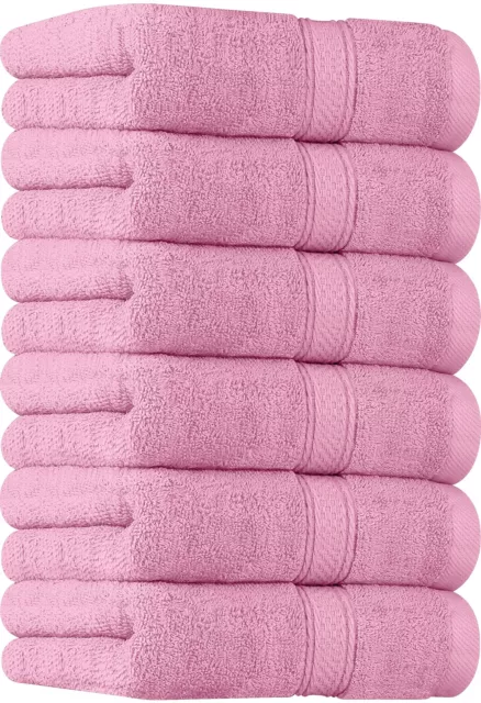 [6 Pack Premium Hand Towels Set, (16 x 28 inches) 100% Ring Spun Cotton, Ultr...