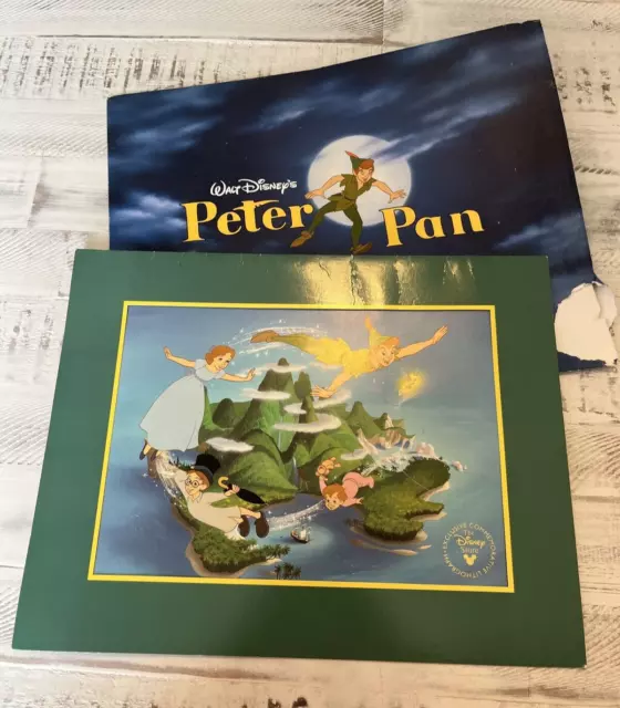 The Disney Store Peter Pan Lithograph Picture Neverland 11x14