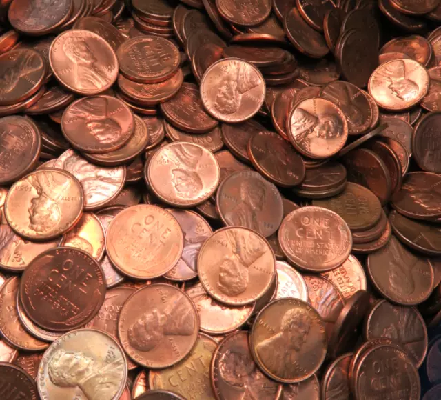 AU-BU Lincoln Wheat Penny Cent Roll ~ Mixed 1930's-1950's ~ 50 Coins + BONUS 5