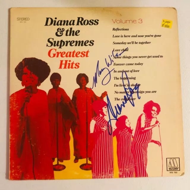 Diana Ross and Mary Wilson Supremes Signed Autograph Album "Greatest Hits Vol .3