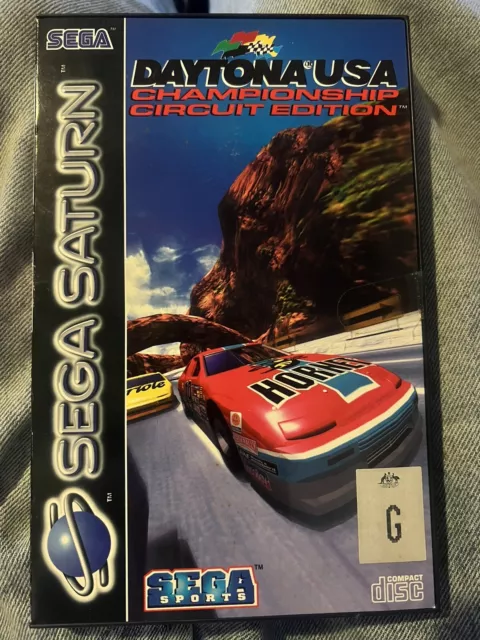 Daytona USA Sega Saturn Complete CIB Manual PAL Game