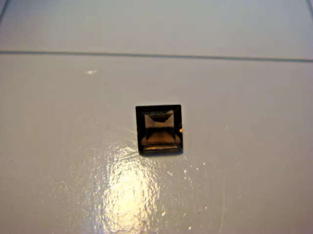 Smoky Quartz Princess Cut Gemstone 4 mm x 4 mm 0.40 carat Natural Gem