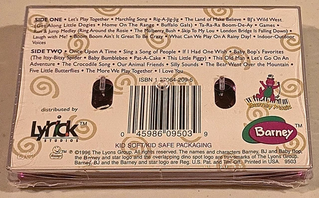 BARNEY THE DINOSAUR ~ Run, Jump, Skip & Sing PURPLE Cassette NEW $12.44 ...