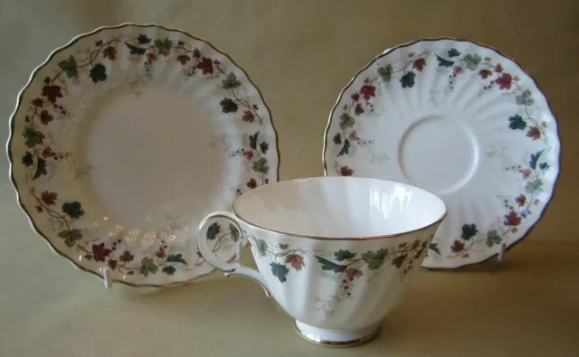 Royal Doulton Canterbury Tea Trio (Cup, Saucer, Side Plate) Excellent Condition