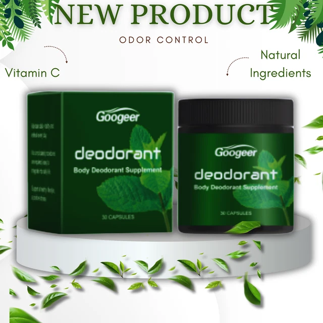 BODY DEODORANT SUPPLEMENT Natural Odor Control with Vitamin C