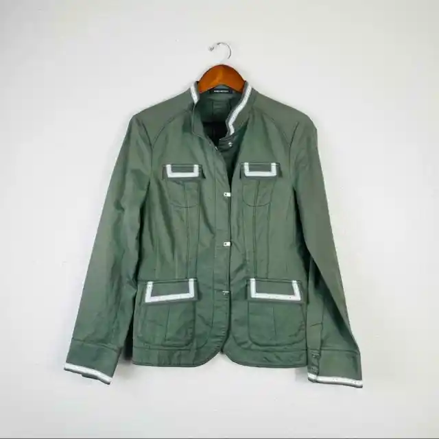 Schneiders Salzburg Austria Green Military Jacket Size 10