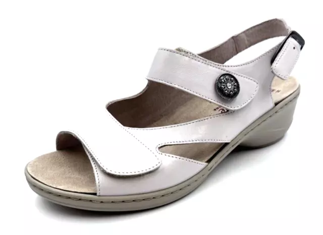 Goldkrone 29-10.308 Creme Gr.37,5 Damen Leder Sandalen UVP:69,90€ (56849)