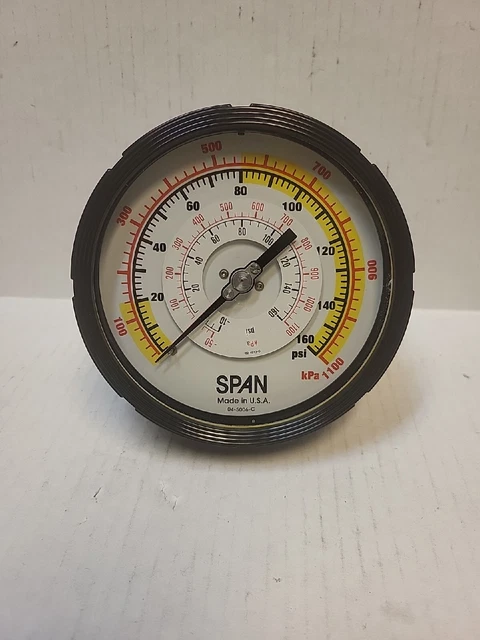 NEW SPAN INSTRUMENTS Multi Plex Gauge 0-160 PSI 32751488 $100.00 - PicClick