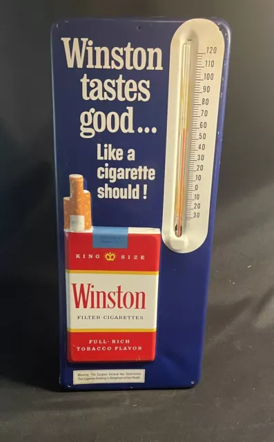 Vintage Winston Cigarette 1970’s Thermometer