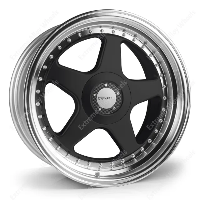 16" Black F5 Alloy Wheels Fits Audi 80 90 100 Saab 900 9000 4x108