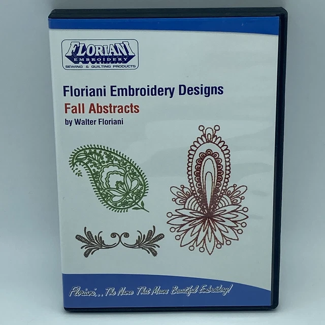 Floriani Boridery Designs ""Fall Abstracts"" Máquina Software Vacaciones 2012