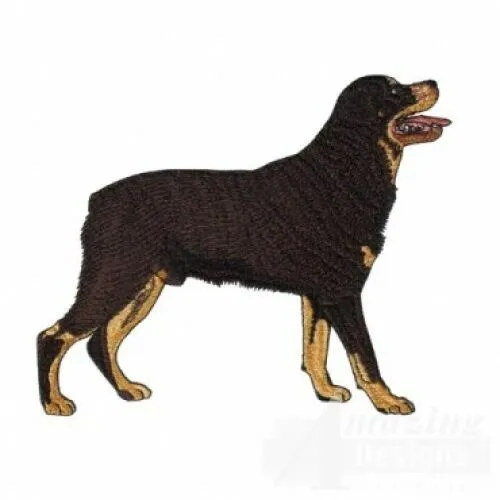Embroidered Long-Sleeved T-Shirt - Rottweiler AD019 Sizes S - XXL
