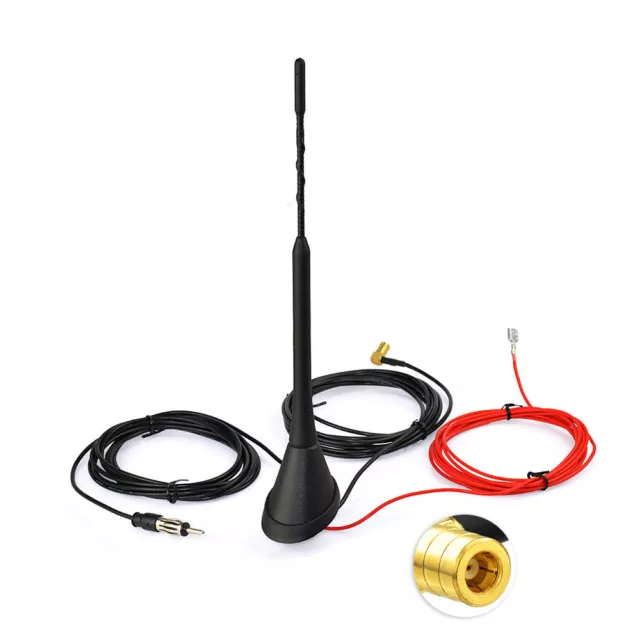 Eightwood Aktive DAB + Antenne SMB Stecker DIN Male Adapter Auto Radio Antenne