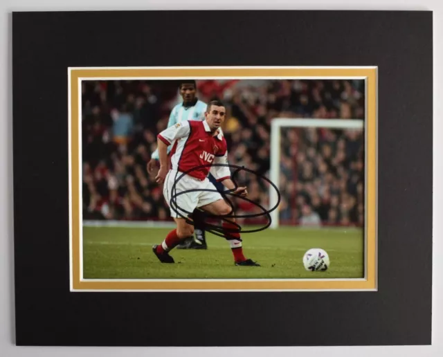 Nigel Winterburn Signed Autograph 10x8 photo display Arsenal Football COA AFTAL