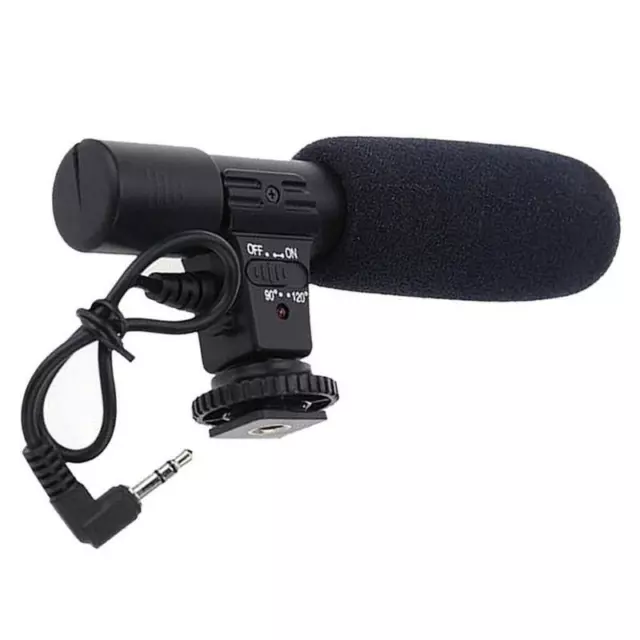 Externes 3,5-mm-Stereomikrofon für Canon Nikon DSLR-Kamera DV-Camcorder-Telefon