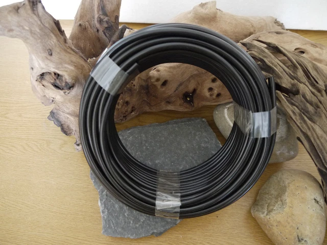 Black Stealth 4/6mm x30m Airline for Pond Aquarium Air Line Hose