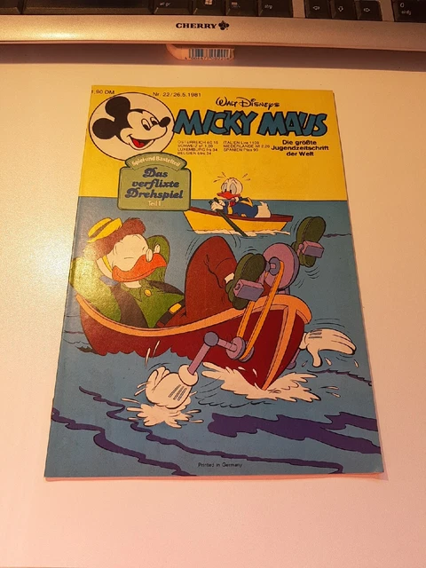 Micky Maus Nr. 22  Jahrgang 1981 Mit Bastelbeilage & Schnipp
