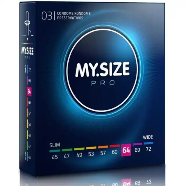 My Size Pro Preservatifs 64 Mm 3 Unites Norme Ce Protection Mst