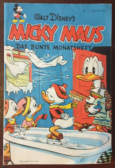 Walt Disney Micky Maus das bunte Monatsheft Heft Nr. 1 von 1952 Nachdruck