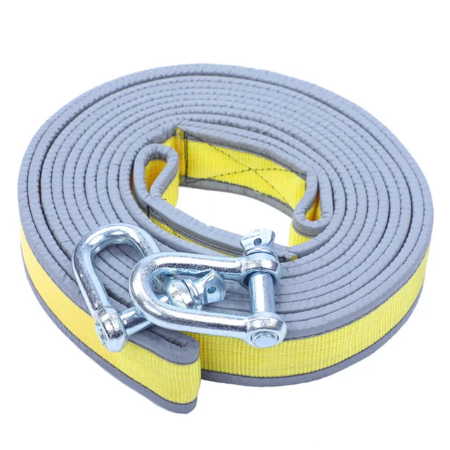 Fune di traino auto nylon cavo addensare la corda di traino per camion giallo