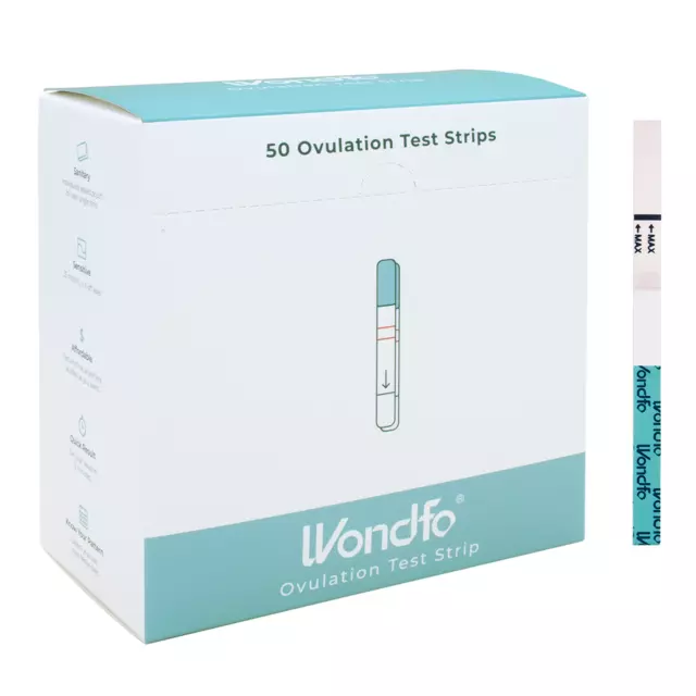 Wondfo Ovulation LH Test Strips - 5mm WIDE STRIPS - 50 Count - FREE EXPRESS POST