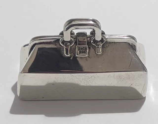 Tiffany & Co. Sterling Silver Ribbed Pill Box from the Mario Buatta  Collection