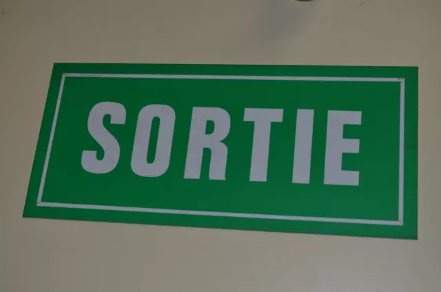 Plaque De Signalisation Grave Sortie Pour Magasin Commerces Ou Autres
