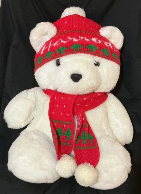 RARE ORIGINAL HARRODS 1986 Christmas / Xmas Teddy Bear - Snowy