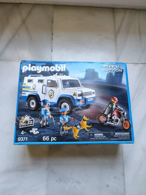 PLAYMOBIL POLICIA Furgon Blindado Dinero Vehiculo 9371